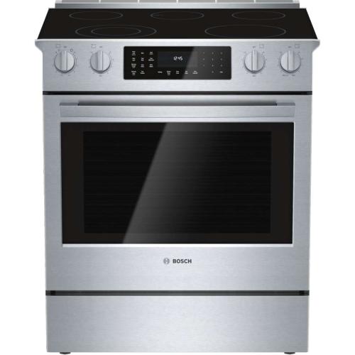Bosch HEI8054U/01 800 Series Electric Slide-In Range 30'' Stainless Steel