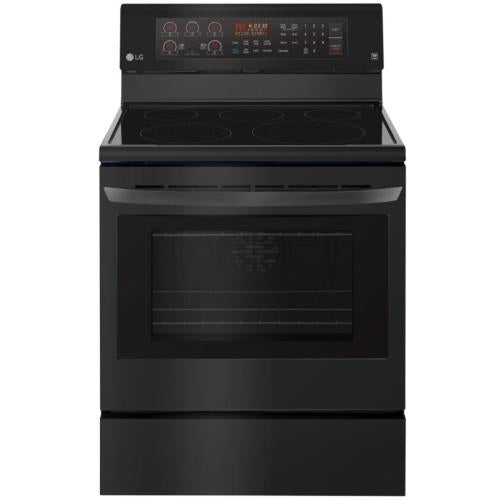 LG LRE3194BM 30 Inch Freestanding Electric Range with True Convection, 3-in-1 Element, EasyClean®, 9 Oven Cooking Modes, Door Lock, 5 Elements, Storage Drawer, Automatic Safety Shut-Down, Sabbath Mode and 6.3 cu. ft. Oven Capacity