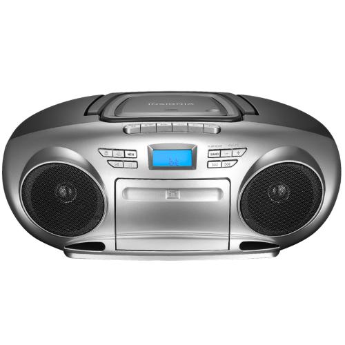 Insignia NSBBBT20 Am/Fm Radio Portable Cd Boombox With Bluetooth - Silver/Blac