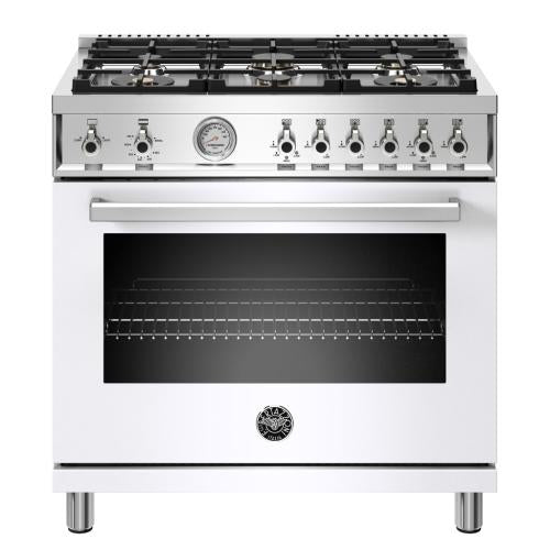 Bertazzoni PROF366GASBIT Professional Series 36 Inch Freestanding Gas Range with 6 Sealed Burners