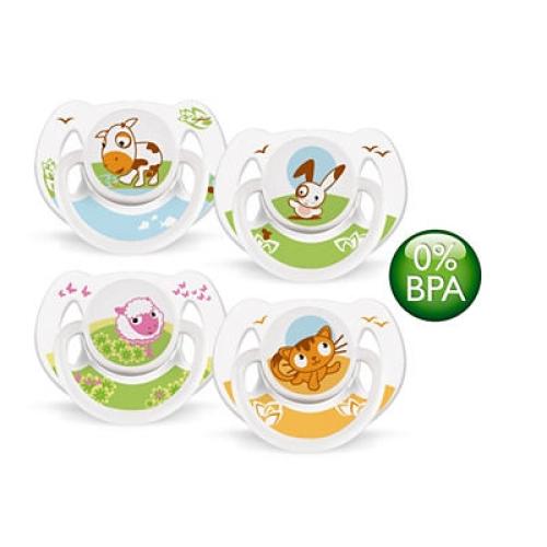 Avent SCF182/24 Avent Classic Pacifiers 0-6M Bpa-Fre
