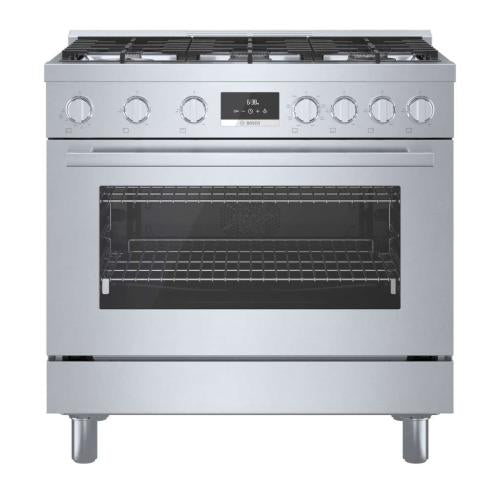 Bosch HDS8655U/04 800 Series Dual Fuel Freestanding Range 36'' Stainless Steel