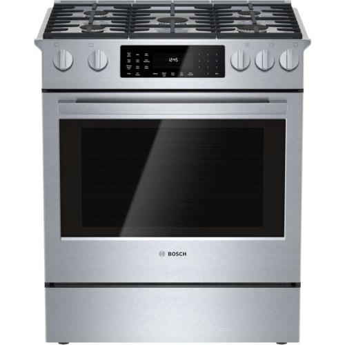 Bosch HDIP054U/06 Benchmark® Dual Fuel Slide-In Range 30'' Stainless Steel