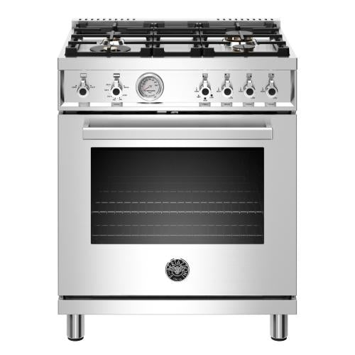 Bertazzoni PROF304GASXT Professional Series 30 Inch Freestanding Gas Range with 4 Sealed Burners