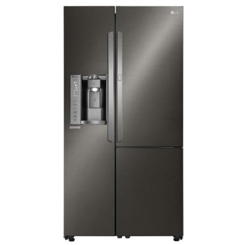 LG LSXS26366D 36 Inch Side by Side Refrigerator with 26 Cu. Ft. Capacity, Door-in-Door®, ColdSaver™ Panel, Linear Compressor, Ice and Water Dispenser, Water and Air Filter, Adjustable Glass Shelving, and Humidity Controlled Crisper Drawers