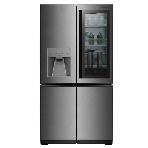 LG LUPXC2386N 36 Inch 4-Door Counter Depth French Door Refrigerator with 22.8 Cu. Ft. Capacity, InstaView™ Door-in-Door, Auto Open Door, Ice & Water Dispenser w/ Measured Fill, Custom Chill Pantry, WiFi Eclipse Display, and ENERGY STAR
