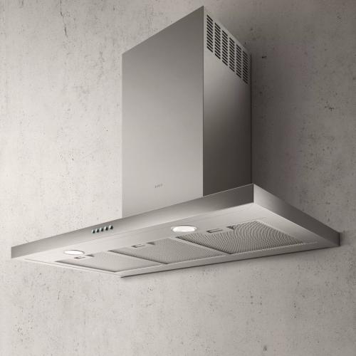 Elica ETB436S2 36 Inch Wall Mount Chimney Hood with 3-Speed 400 CFM Blower, Backlit Push Controls, LED Lamps