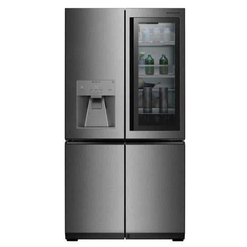 LG LUPXS3186N 36 Inch 4-Door French Door Refrigerator with 30.6 Cu. Ft. Capacity, FRESHShield™, InstaView™ Door-in-Door®, Auto Open Door™, Ice & Water Dispenser w/ Measured Fill, Custom Chill™ Pantry, Wi-Fi Eclipse Display, and EnergyStar Qualified