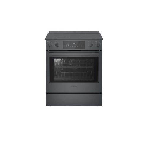 Bosch HEI8046U/01 800 Series Electric Slide-In Range 30'' Black Stainless Steel