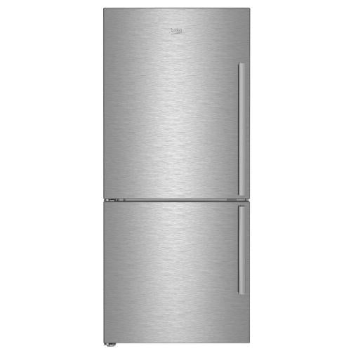 Beko 7289749596 30" Freezer Bottom Stainless Steel Refrigerator with Auto Ice Maker (Left Hinge) - BFBF3018SSIML