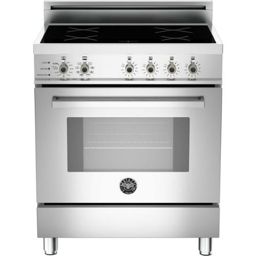 Bertazzoni PRO304INSX Professional Series 30 Inch Freestanding Induction Range with 4 Induction Burners