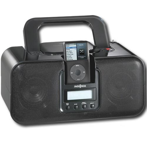 Insignia NSB3112 Boombox With Apple Ipod Dock - Black
