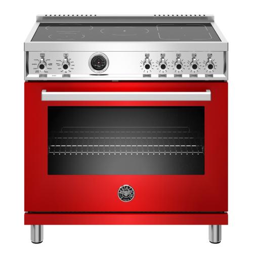 Bertazzoni PROF365INSXT Professional Series 36 Inch Freestanding Induction Range with 5 Element Burners