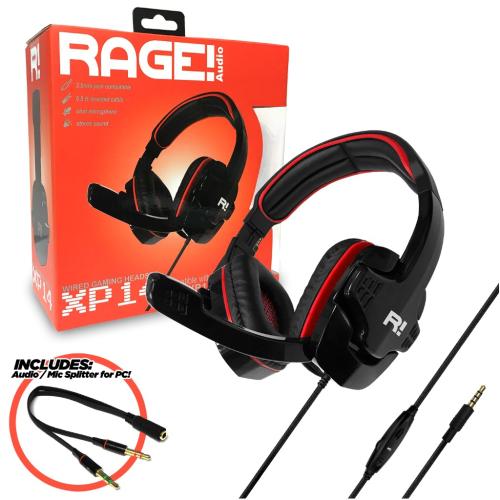 VIDEO GAMING Red Rage! Xp14 Headset - RA-7340