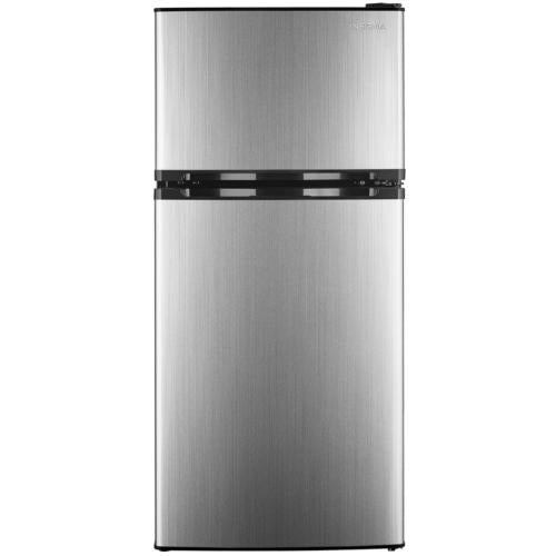 Insignia NSCF43SS9 4.3 Cu. Ft. Mini Fridge With Top Freezer - Stainless Steel