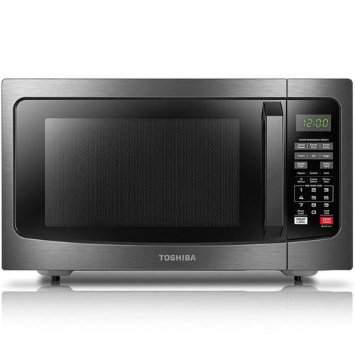 Midea EM131A5CBS Toshiba 1.2 Cu.Ft Microwave Oven Stainless Steel, Black