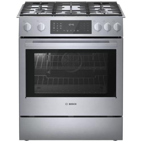 Bosch HDI8056U/03 800 Series Dual Fuel Slide-In Range 30'' Stainless Steel