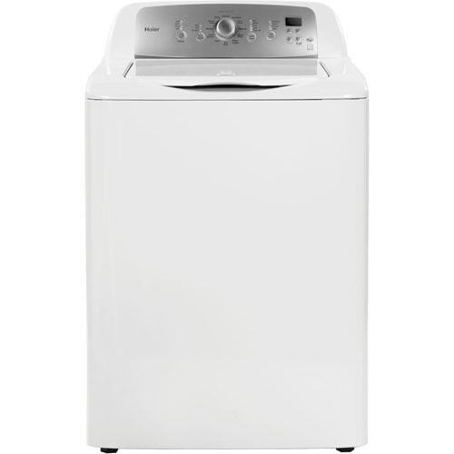 Haier GWT560BW Topload Washing Machine No Agitator, 12 Cyc, 5 Auto Temp