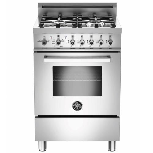 Bertazzoni PRO244GASXLPFR Professional Series 24 Inch Gas Range with Sealed Burners