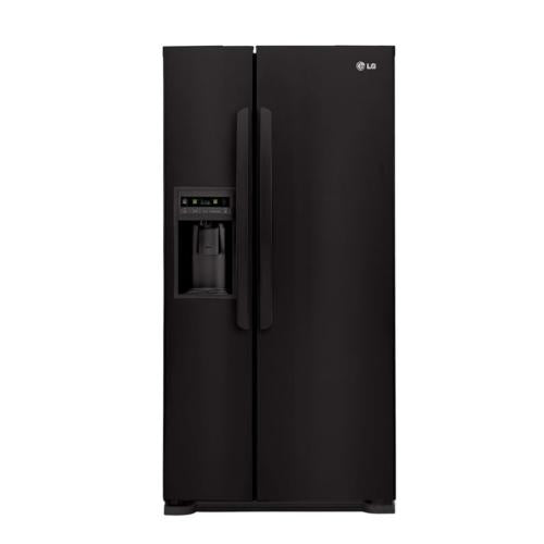 LG LSC23924SB 23.0 cu. ft. Side by Side Refrigerator with 3 Spill Protector Glass Shelves, Adjustable Gallon Door Bins, 33 Inch Width, Energy Star Qualified and External Tall Ice/Water Dispenser: Smooth Black
