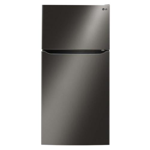 LG LTCS24223D 33 Inch Top Freezer Refrigerator with 23.8 Cu. Ft. Total Capacity, Tempered Glass Shelves, Glide N' Serve® Pantry Drawer, Humidity-Controlled Crisper, LED Lighting, Automatic Ice Maker, and ENERGY STAR® Qualified