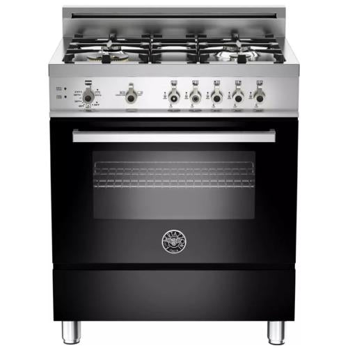 Bertazzoni PRO304GASNE01 Professional Series 30 Inch Pro-Style Gas Range with 3.6 cu. ft. Convection Oven