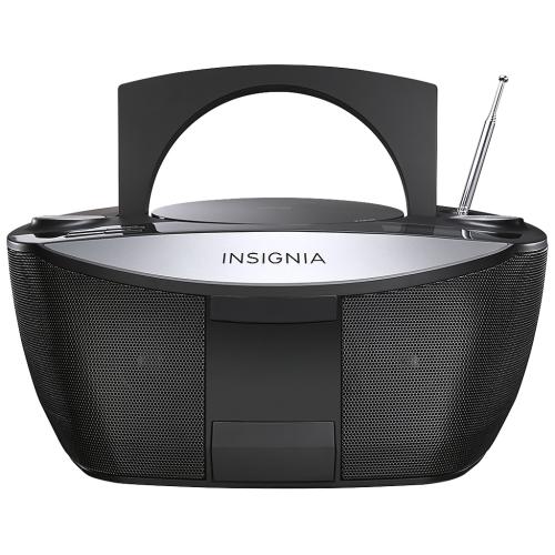 Insignia NSBIPCD03 Cd Boombox With Fm Radio - Black/Silver