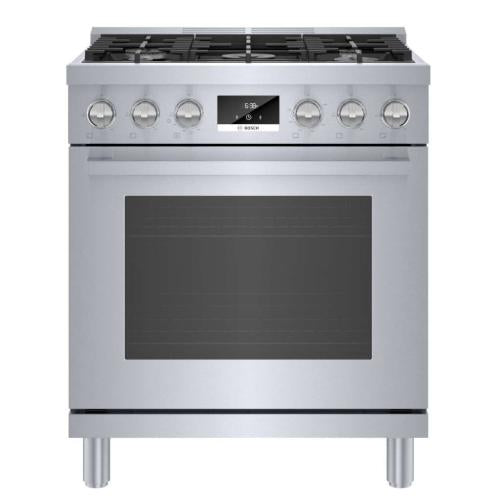 Bosch HGS8055UC/01 800 Series Gas Freestanding Range 30'' Stainless Steel