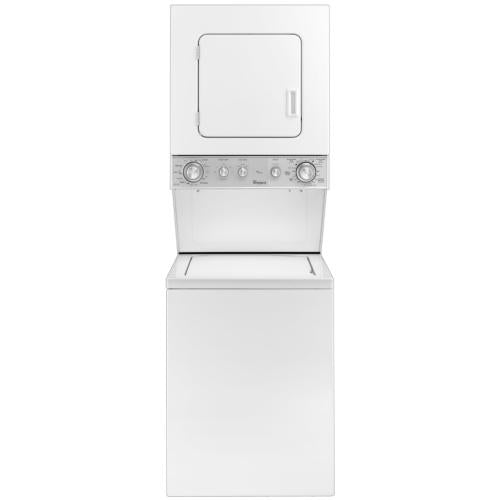 Whirlpool YWET4024EW0 24 Inch Electric Stacked Washer Dryer Unit