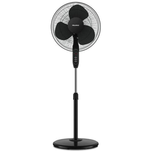 Midea FS4016JRB Pelonis 16-Inch 3-Speed Oscillating Pedestal Fan