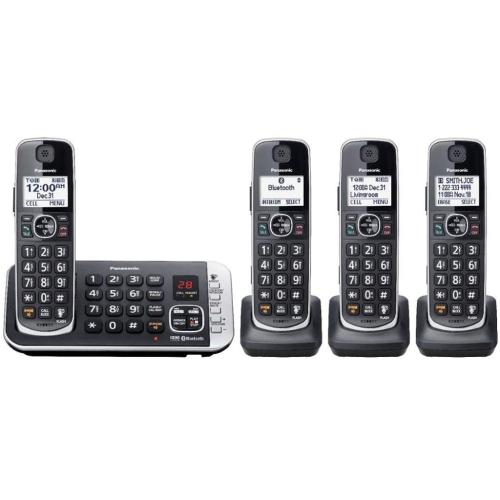 Panasonic KXTGE674B Dect 6.0 Expandable Cordless Phone System