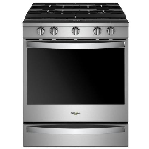 Whirlpool WEG750H0HZ0 30-Inch Slide In Gas Convection Range Stainless