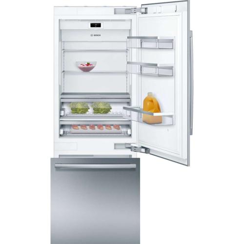 Bosch B30BB935SS/07 Benchmark® Built-In Bottom Freezer Refrigerator 30'' Flat Hinge