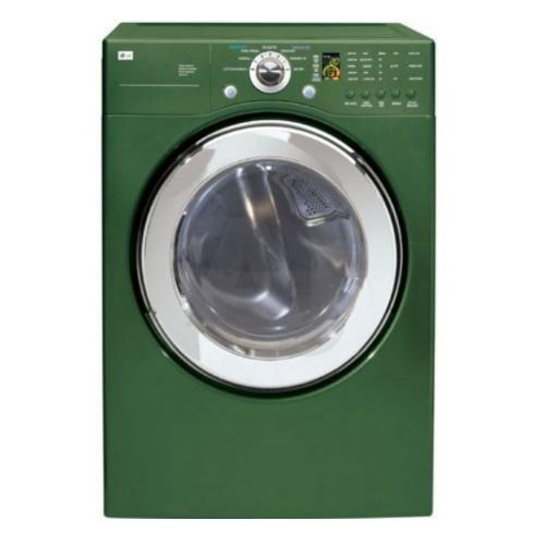 LG DLE3733D 27 Inch Electric Dryer with 7.3 cu. ft. Capacity, 7 Drying Cycles, 5 Temperature Levels, Wrinkle Care Option and Sensor Dry System: Emerald Green