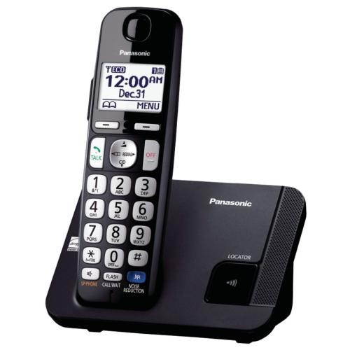 Panasonic KXTGE210B Dect 6.0 Expandable Cordless Phone W/Large Keypad