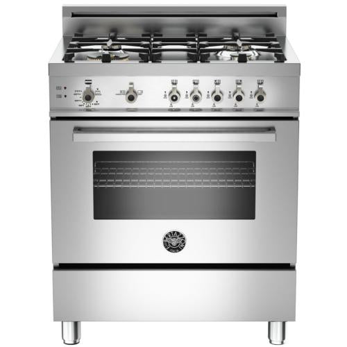 Bertazzoni PRO304GASXLPFR Professional Series 30 Inch Pro-Style Gas Range with 3.6 cu. ft. Convection Oven