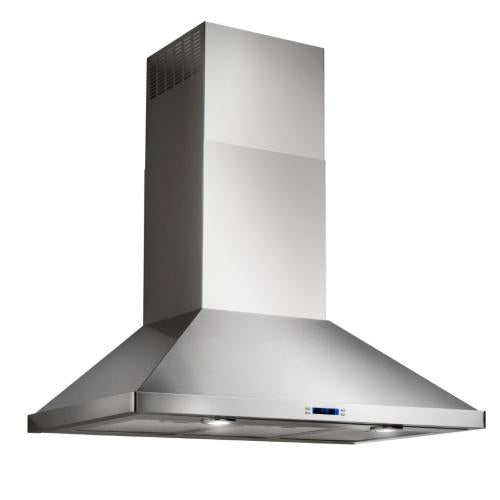Elica EVR636SS varna series 36 Inch Wall Mount Chimney Hood with 600 CFM Internal Blower, 4-Speed Touch Controls