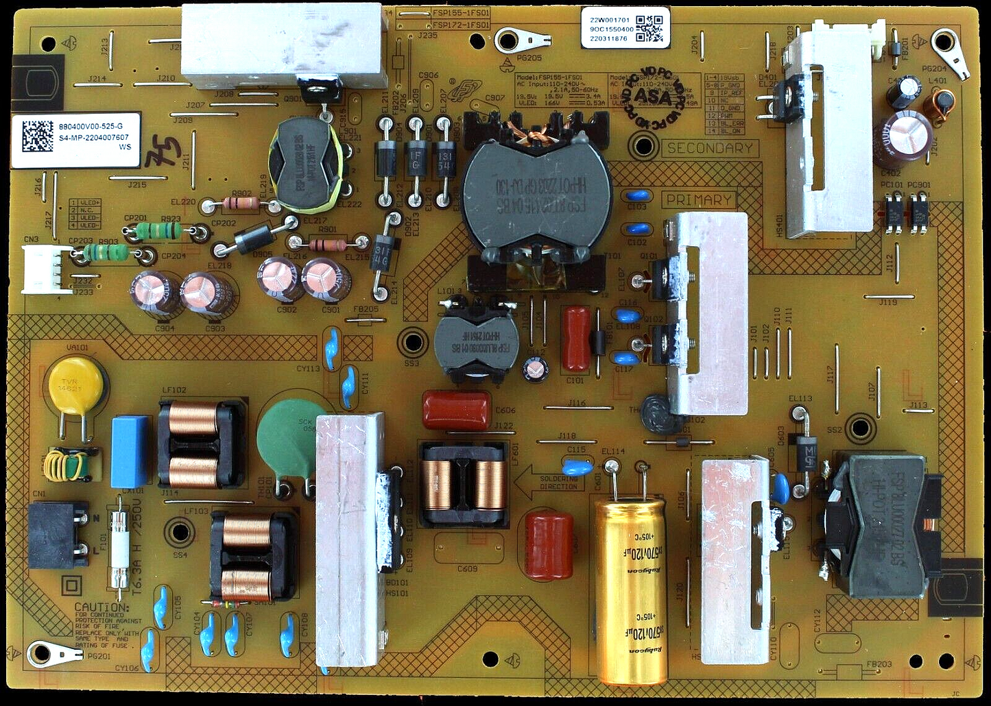 Sony Power Supply 55(Fsp155-1Fs01) - 1-015-138-11