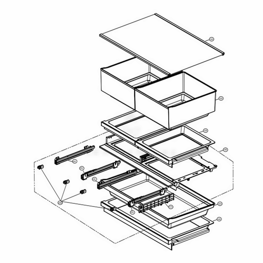 LG Tray Cover Assembly - ACQ88687201