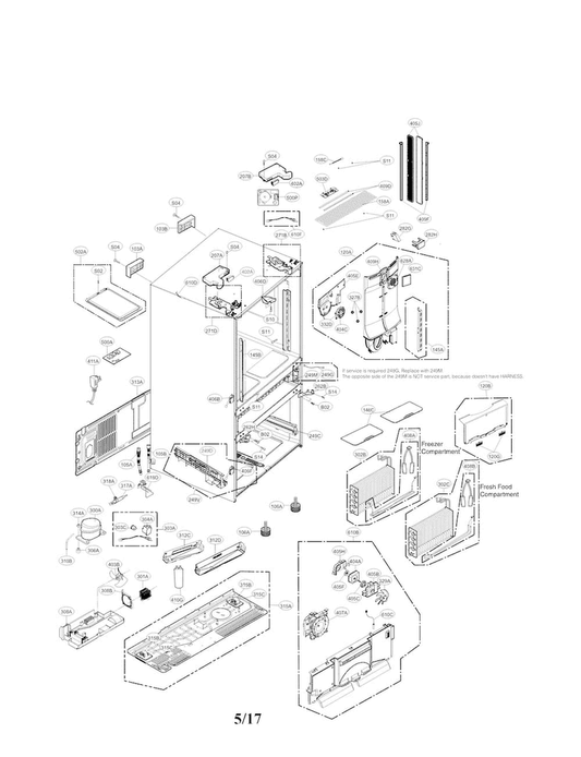 LG Connector Duct Assembly - ADJ73632211