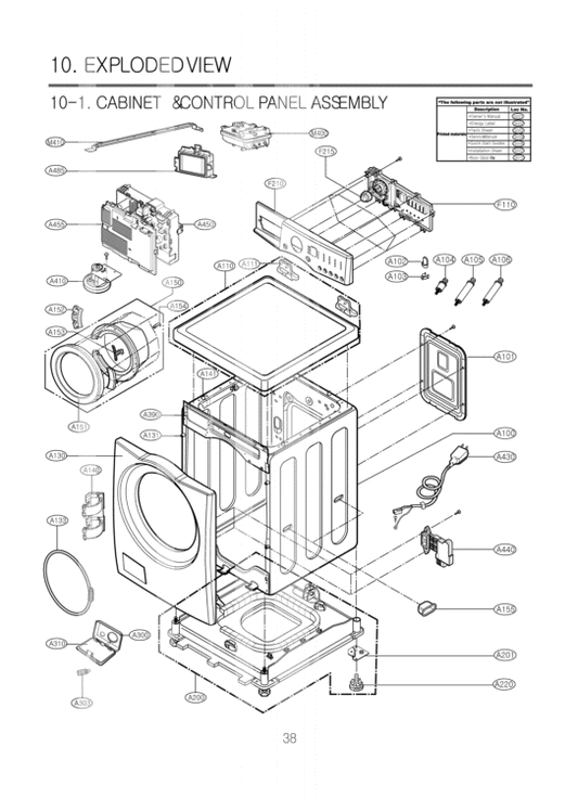 LG Body Frame - 3210ER1318A