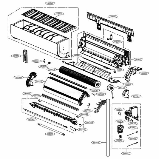LG Installation Plate Assembly - AGU76189202