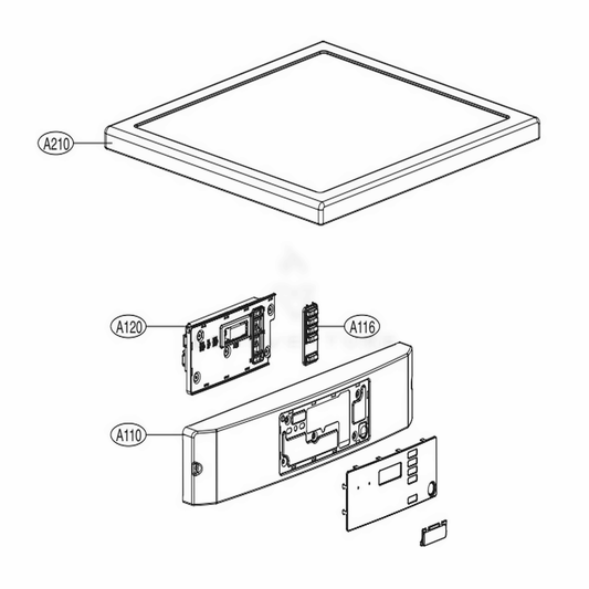 LG Control Panel Assembly - AGL73158270
