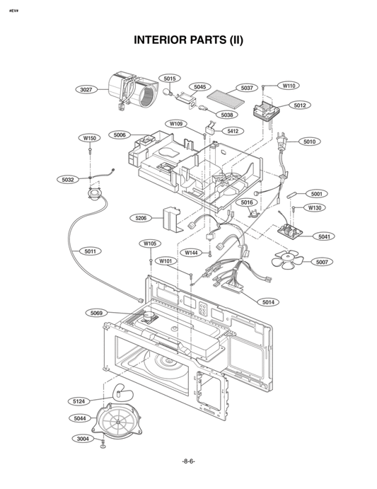 LG Power Cord Assembly - 6411W1A039L