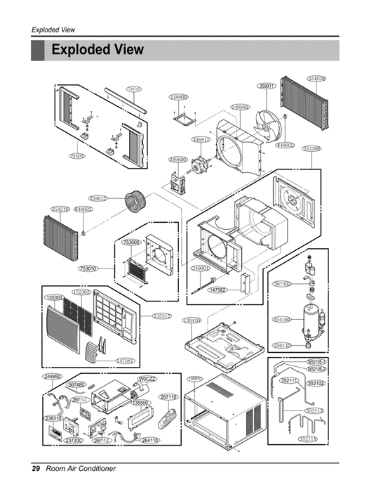 LG Vertical Louver - 4758AR7308D