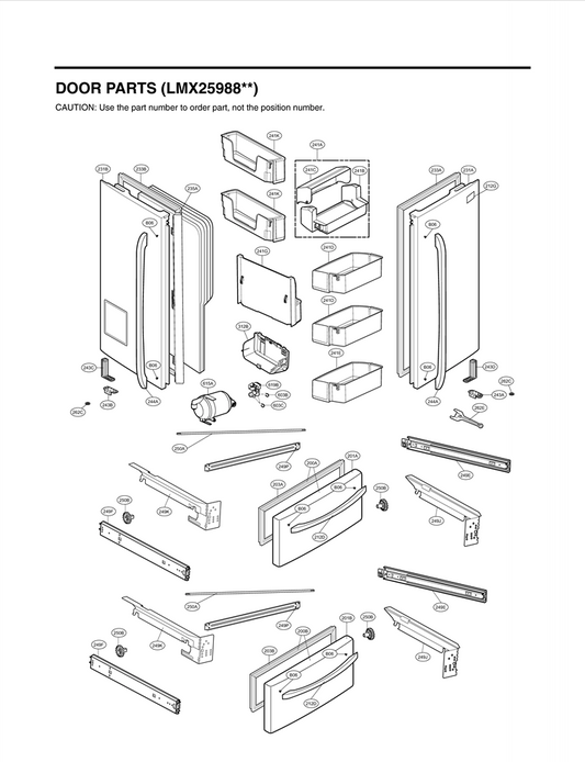 LG Gasket Assembly Low Freezer Do - ADX73350959