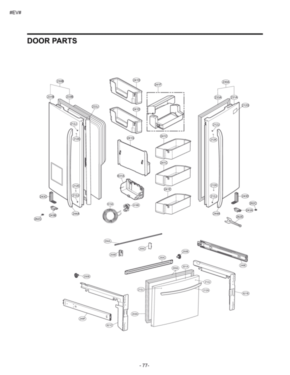LG Freezer Door Foam Assembly - ADD36429922