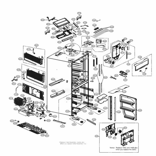 LG Hinge Cover - MCK68184715
