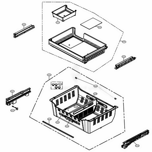 LG Tray Assembly,Drawer - AJP73334635