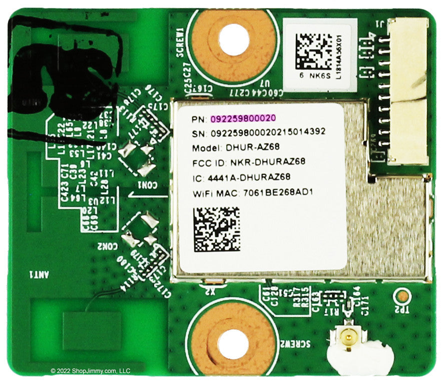 Insignia 92259800020 Television Wifi Board